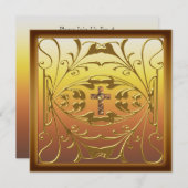 Invitation de fête d'anniversaire de mariage de 50 (Devant / Derrière)