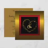 Invitation de fête d'anniversaire de mariage de 50 (Devant / Derrière)