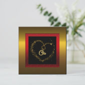 Invitation de fête d'anniversaire de mariage de 50 (Debout devant)