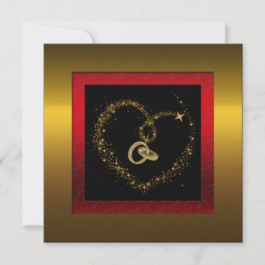 Invitation de fête d'anniversaire de mariage de 50 (Devant)