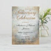 Invitation de fête d'anniversaire de mariage éléga (Debout devant)