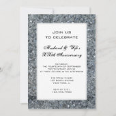Invitation de fête d'anniversaire de mariage Faux  (Devant)