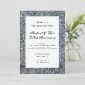 Invitation de fête d'anniversaire de mariage Faux  (Debout devant)