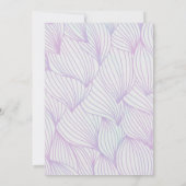 Invitation de fête d'anniversaire de méduse pastel (Dos)