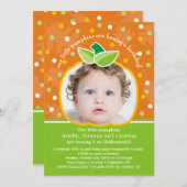 Invitation de fête d'anniversaire de "nos petits (Devant / Derrière)