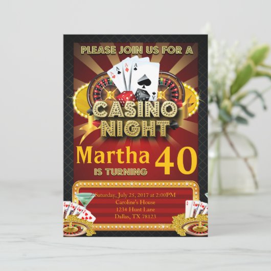 Invitation de fête d'anniversaire de nuit de (Debout devant)