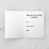 Invitation de fête d'anniversaire de pandémonium (Intérieur)