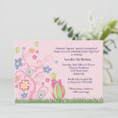 Invitation de fête d'anniversaire de Pâques (Debout devant)