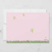 Invitation de fête d'anniversaire de Pâques (Dos)