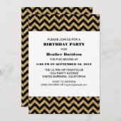 Invitation de fête d'anniversaire de parties (Devant / Derrière)