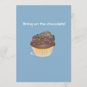 Invitation de fête d'anniversaire de petit gâteau