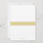 Invitation de fête d'anniversaire de photo de (Dos)