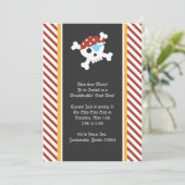 Invitation de fête d'anniversaire de pirate (Debout devant)