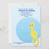 Invitation de fête d'anniversaire de piscine
