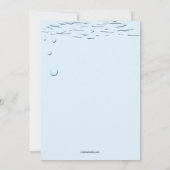 Invitation de fête d'anniversaire de piscine (Dos)