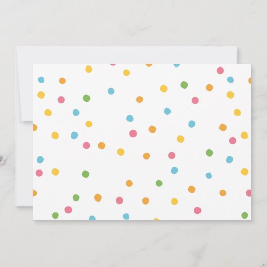 Invitation de fête d'anniversaire de plage (Dos)