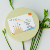 Invitation de fête d'anniversaire de plage