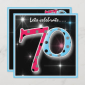 Invitation de fête d'anniversaire de point de (Devant / Derrière)