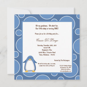 invitation de fête d'anniversaire de Pok-a-Dot 5x7