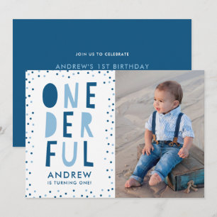 Invitation de fête d'anniversaire de première anné