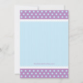 Invitation de fête d'anniversaire de prince de (Dos)