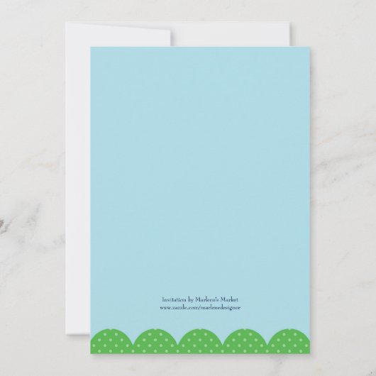 Invitation de fête d'anniversaire de princesse (Dos)