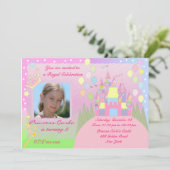 Invitation de fête d'anniversaire de princesse (Debout devant)