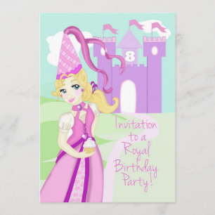 Invitation de fête d'anniversaire de princesse