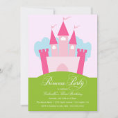 Invitation de fête d'anniversaire de princesse (Devant)