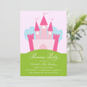 Invitation de fête d'anniversaire de princesse (Debout devant)