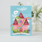 Invitation de fête d'anniversaire de princesse de (Debout devant)