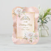Invitation de fête d'anniversaire de princesse Ros (Debout devant)