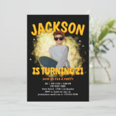 Invitation de fête d'anniversaire de rap bootleg p (Debout devant)