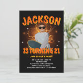 Invitation de fête d'anniversaire de rap bootleg p (Debout devant)