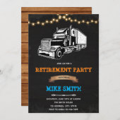 Invitation de fête d'anniversaire de retraite de c (Devant / Derrière)