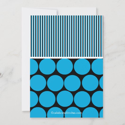 Invitation de fête d'anniversaire de robot (Dos)