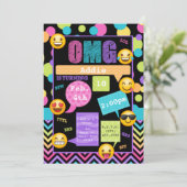 Invitation de fête d'anniversaire de service de (Debout devant)