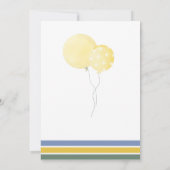 Invitation de fête d'anniversaire de singe (Dos)