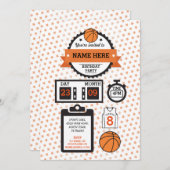 Invitation de fête d'anniversaire de sport de (Devant / Derrière)