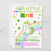 Invitation de fête d'anniversaire de St. Patrick. (Devant)