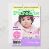 Invitation de fête d'anniversaire de style de (Devant)