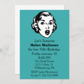 Invitation de fête d'anniversaire de surprise (Devant / Derrière)