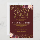 Invitation de fête d'anniversaire de surprise de (Devant)