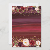 Invitation de fête d'anniversaire de surprise de (Dos)