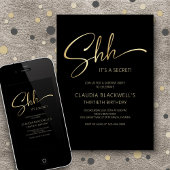 Invitation de fête d'anniversaire de surprise mini