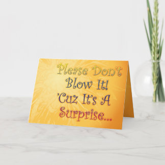 Invitation de fête d'anniversaire de surprise pour