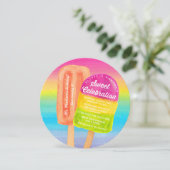 Invitation de fête d'anniversaire de Sweet Celebra (Debout devant)