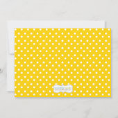 Invitation de fête d'anniversaire de thé de filles (Dos)