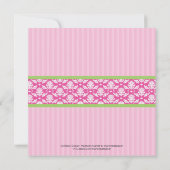 Invitation de fête d'anniversaire de théière (Dos)