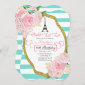 Invitation de fête d'anniversaire de thème de (Devant / Derrière)